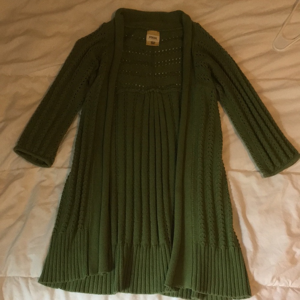 Fossil open knit sweater. Small
